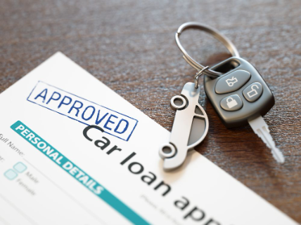 An approved loan for auto financing