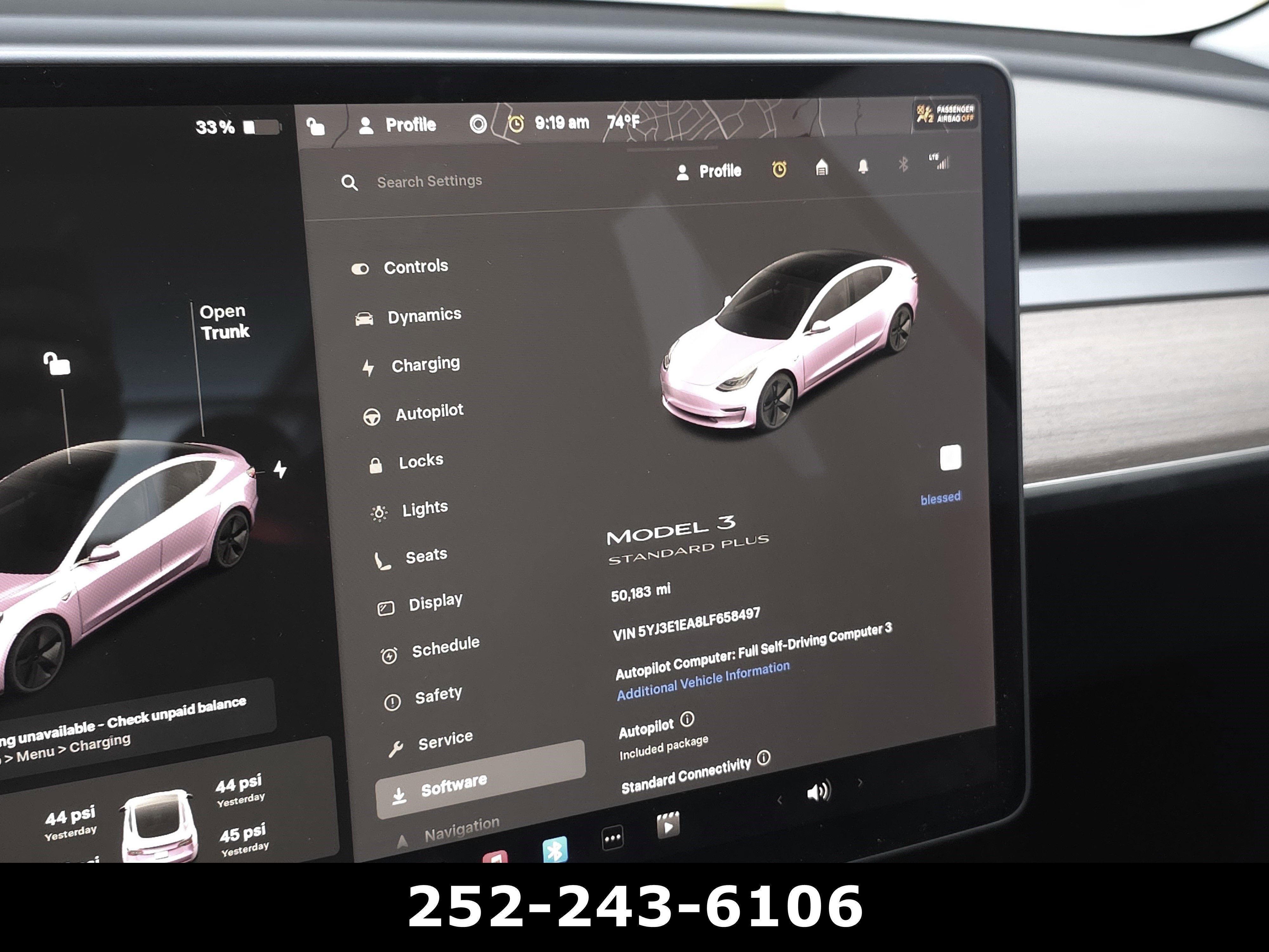 2020 Tesla Model 3 Standard Range Plus