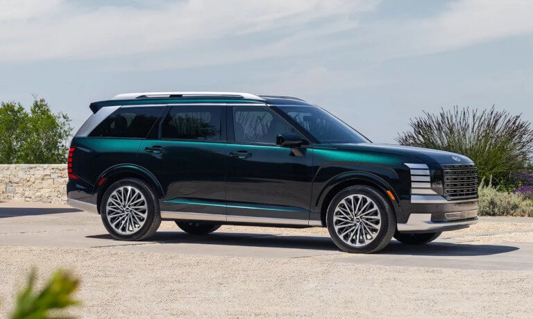 2026 Hyundai Palisade side view parked by overlook