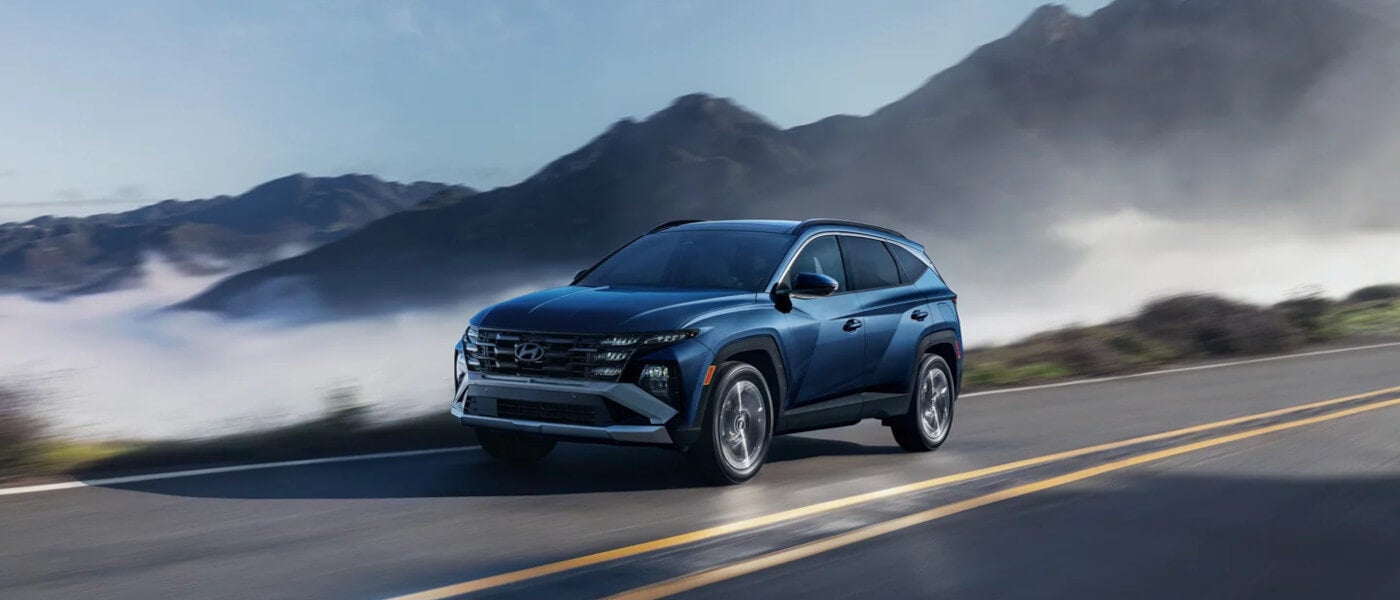 2026 Hyundai Tucson driving on a highway
